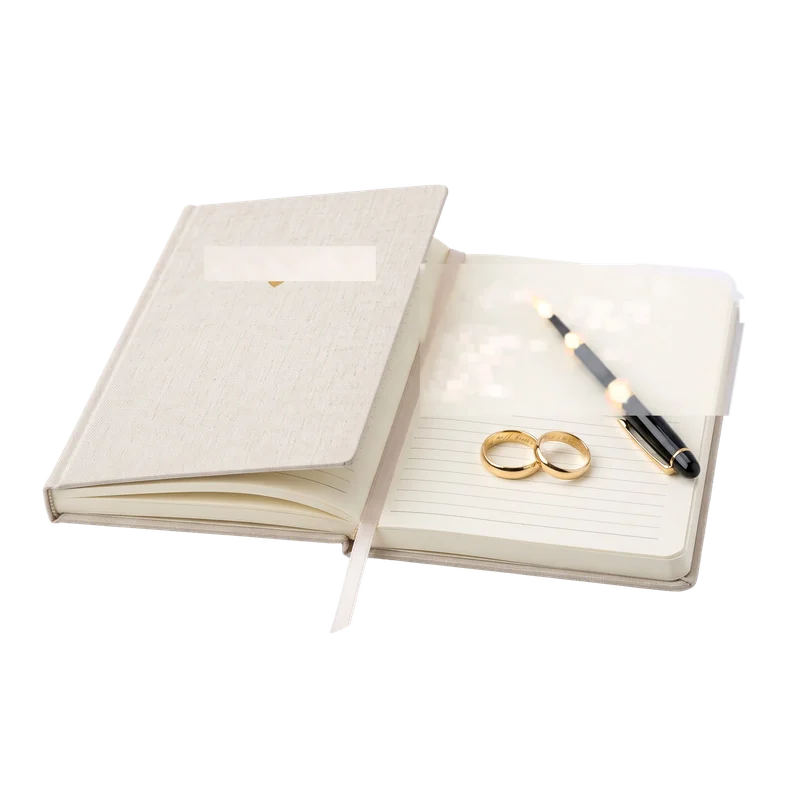 Notizbuch mit Eheringen